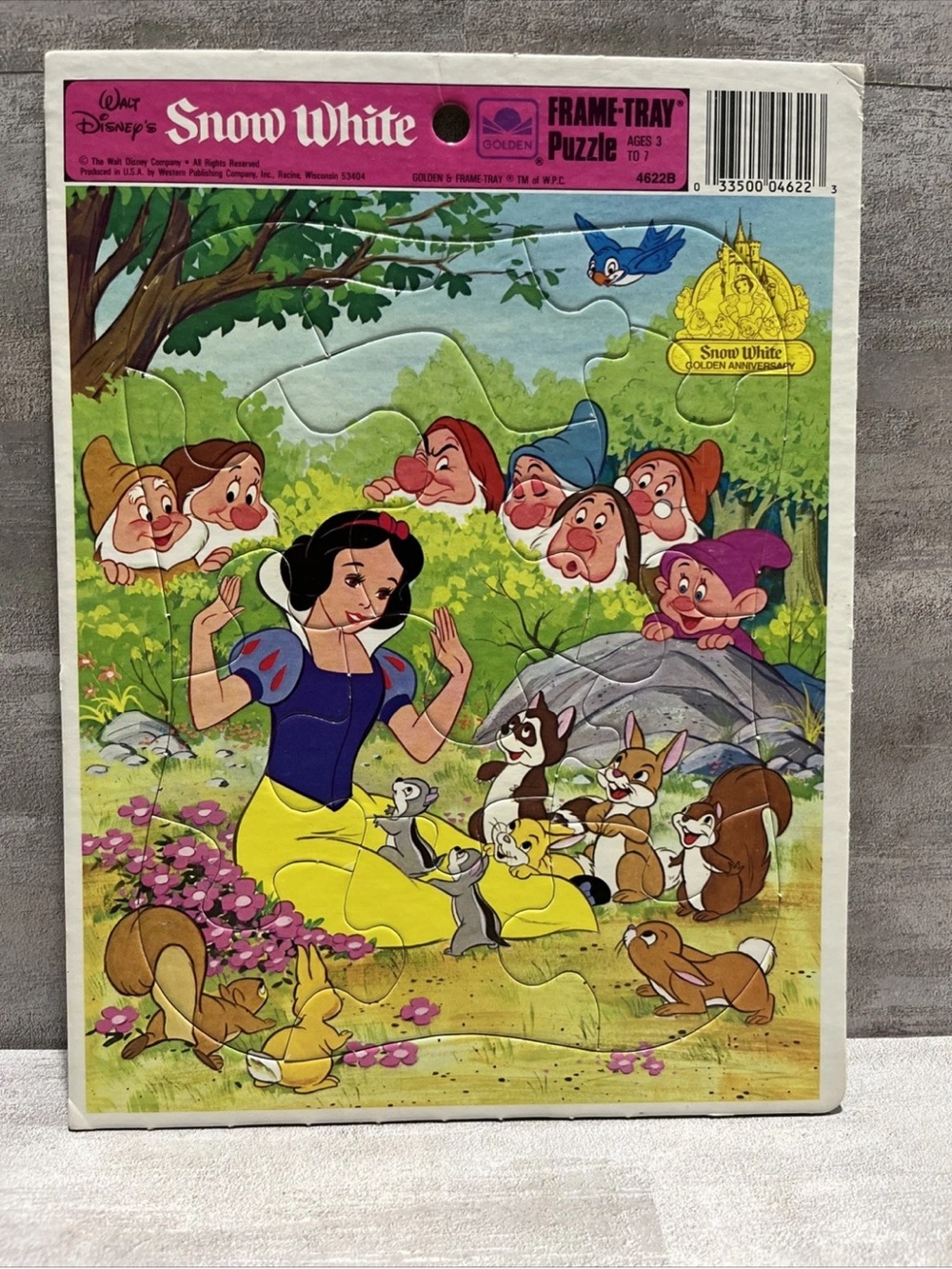 Disney Snow White and The Seven Dwarfs Golden Anniversary Jigsaw Tray Puzzle